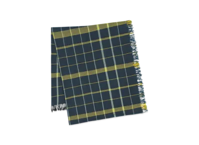 HOMME PLISSE ISSEY MIYAKE Plaid Stole "Navy"