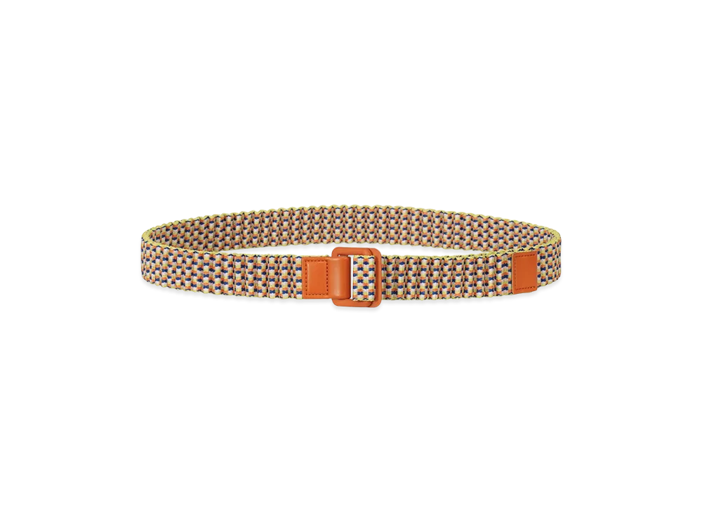 HOMME PLISSE ISSEY MIYAKE Jacquard Pleats Belt "Yellow Mix"