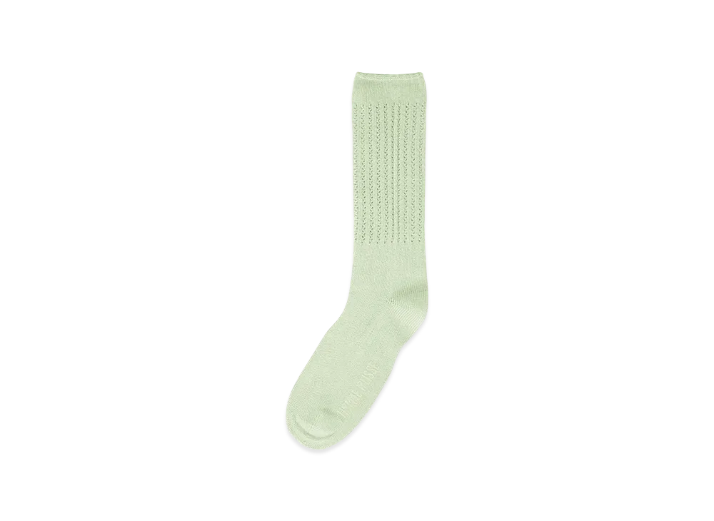 HOMME PLISSE ISSEY MIYAKE Lace Mesh Socks "Green"