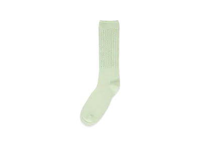 HOMME PLISSE ISSEY MIYAKE Lace Mesh Socks "Green"