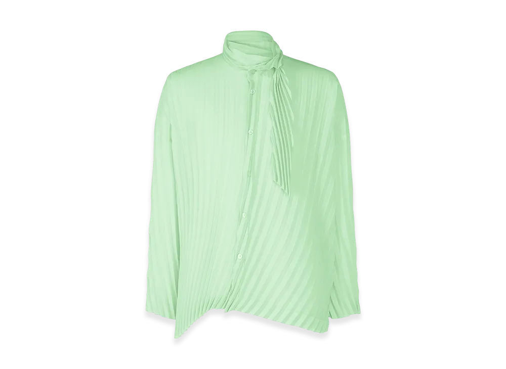 HOMME PLISSE ISSEY MIYAKE Windswept Shirt "Mint Green"