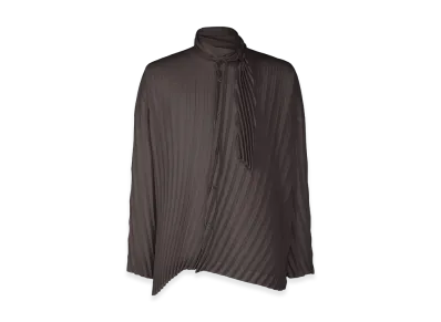 HOMME PLISSE ISSEY MIYAKE Windswept Shirt "Dark Purple"