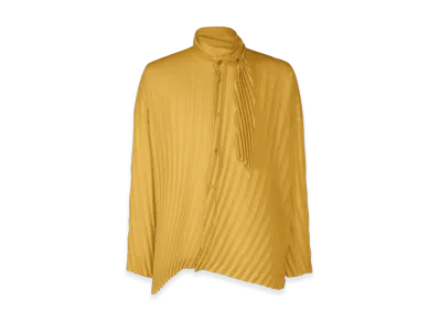 HOMME PLISSE ISSEY MIYAKE Windswept Shirt "Yellow Ocher"