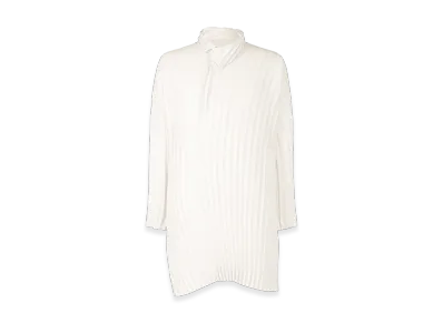 HOMME PLISSE ISSEY MIYAKE Windswept Shirt "White"