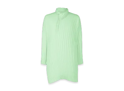 HOMME PLISSE ISSEY MIYAKE Windswept Shirt "Mint Green"