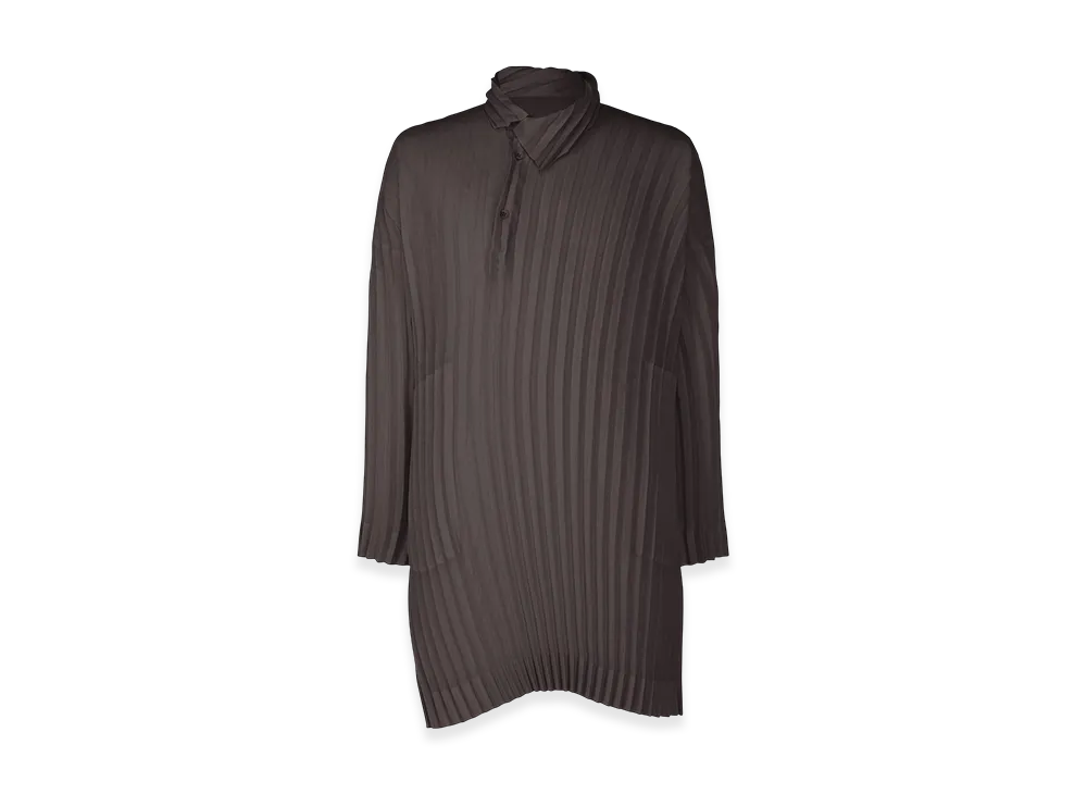 HOMME PLISSE ISSEY MIYAKE Windswept Shirt "Dark Purple"
