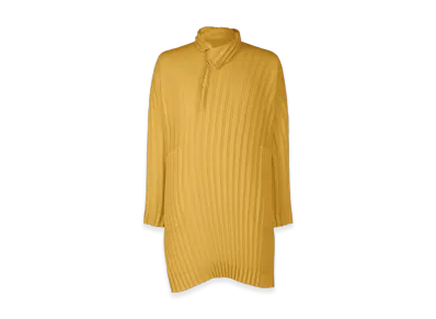 HOMME PLISSE ISSEY MIYAKE Windswept Shirt "Yellow Ocher"