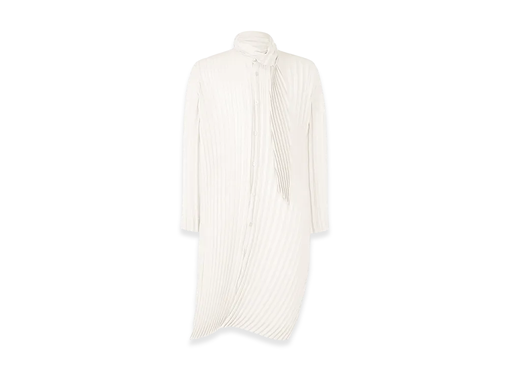 HOMME PLISSE ISSEY MIYAKE Windswept Shirt "White"