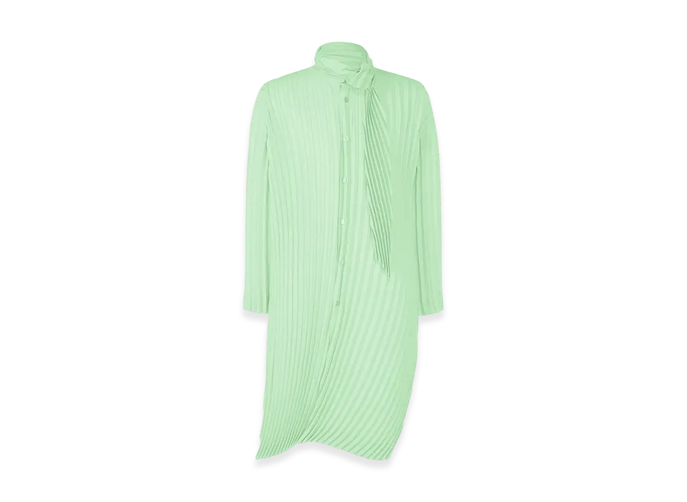 HOMME PLISSE ISSEY MIYAKE Windswept Shirt "Mint Green"