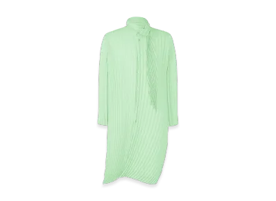 HOMME PLISSE ISSEY MIYAKE Windswept Shirt "Mint Green"