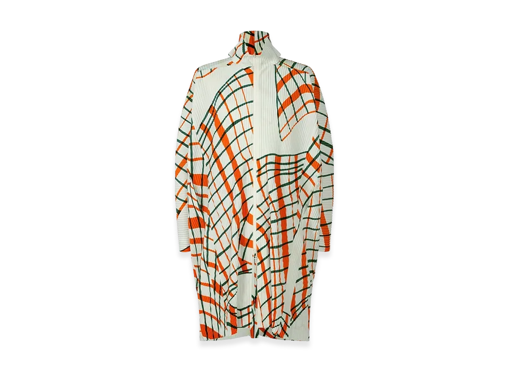 HOMME PLISSE ISSEY MIYAKE Windswept Plaid "White"