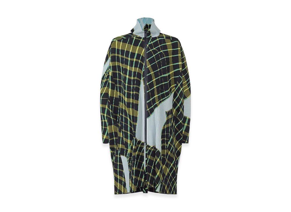 HOMME PLISSE ISSEY MIYAKE Windswept Plaid "Blue Gray"