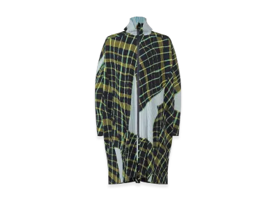 HOMME PLISSE ISSEY MIYAKE Windswept Plaid "Blue Gray"