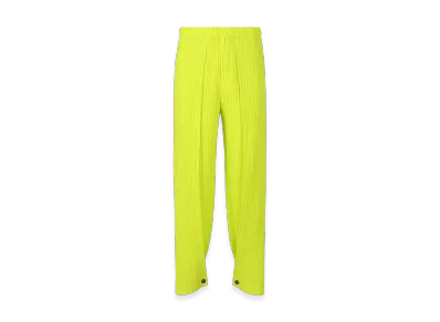 HOMME PLISSE ISSEY MIYAKE Pleats Bottoms 1 "Lime Yellow"