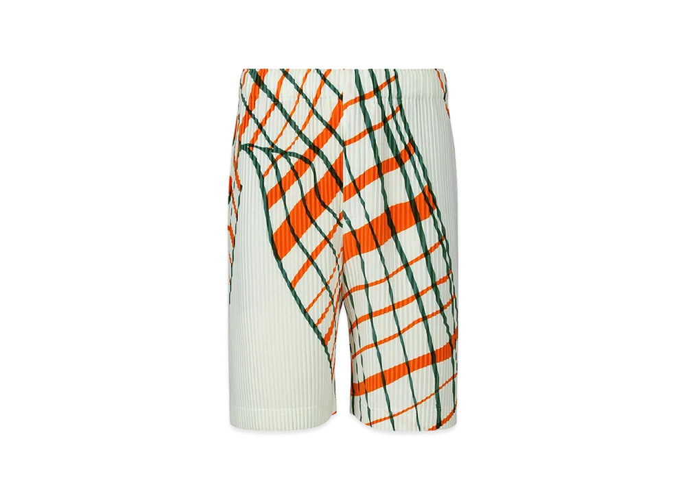 HOMME PLISSE ISSEY MIYAKE Windswept Plaid "White"