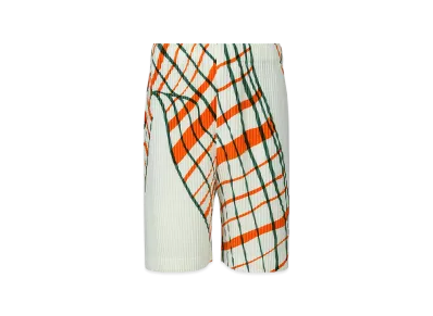 HOMME PLISSE ISSEY MIYAKE Windswept Plaid "White"