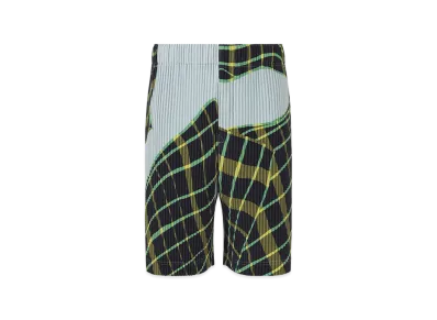 HOMME PLISSE ISSEY MIYAKE Windswept Plaid "Blue Gray"