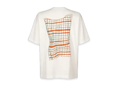 HOMME PLISSE ISSEY MIYAKE Windswept Plaid T-Shirt "White"