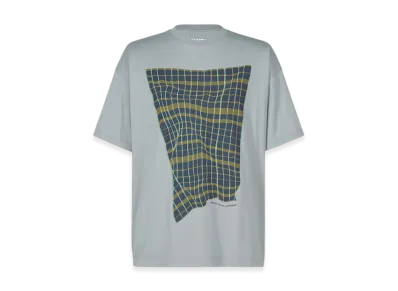 HOMME PLISSE ISSEY MIYAKE Windswept Plaid T-Shirt "Gray"