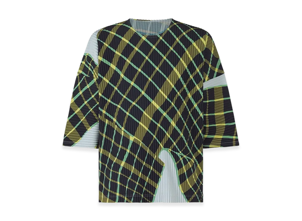 HOMME PLISSE ISSEY MIYAKE Windswept Plaid "Blue Gray"