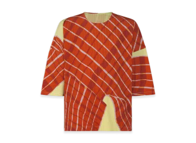 HOMME PLISSE ISSEY MIYAKE Windswept Plaid "Yellow"