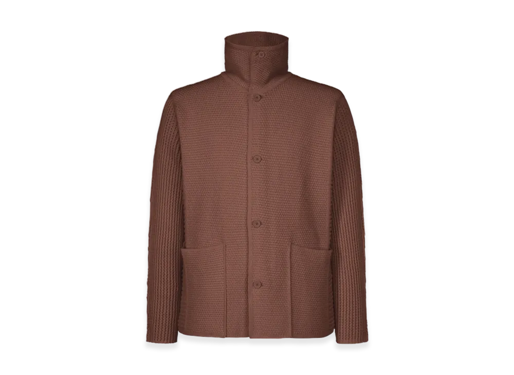 HOMME PLISSE ISSEY MIYAKE Rustic Knit "Brown"