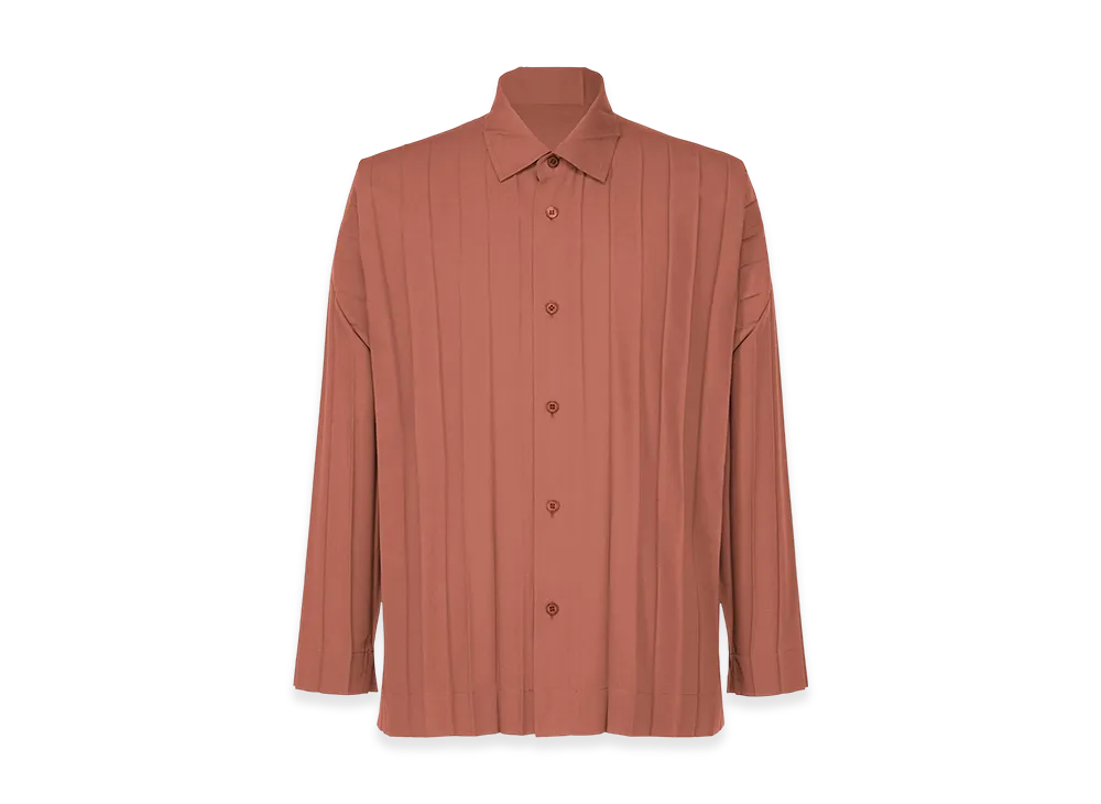 HOMME PLISSE ISSEY MIYAKE Edge Shirt "Brown"