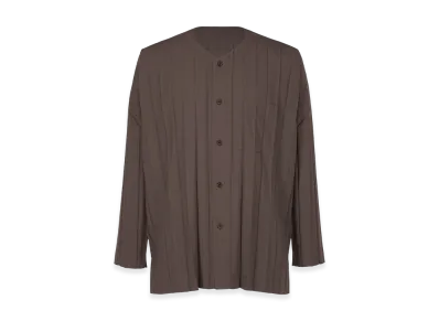 HOMME PLISSE ISSEY MIYAKE Edge Shirt "Dark Brown"