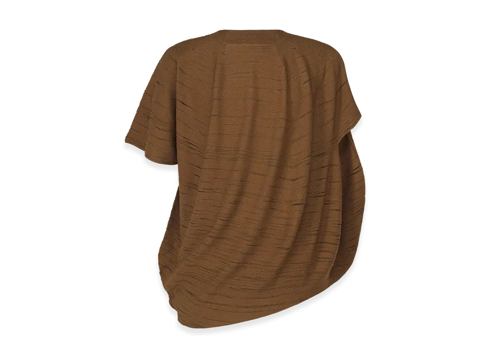 HOMME PLISSE ISSEY MIYAKE Marbling Knit "Brown"