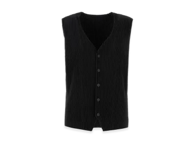 HOMME PLISSE ISSEY MIYAKE Pleated Vest "Black"