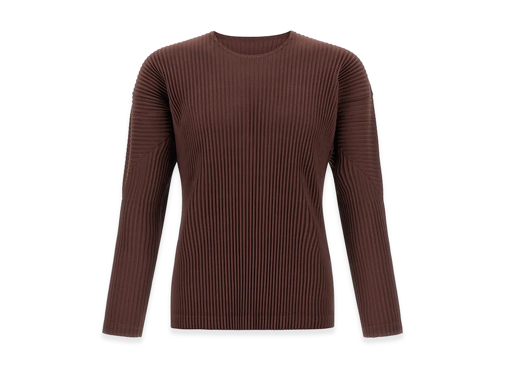 HOMME PLISSE ISSEY MIYAKE Color Pleats T-Shirt "Brown"