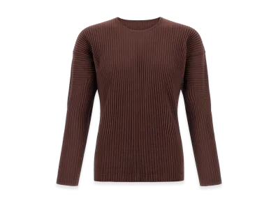 HOMME PLISSE ISSEY MIYAKE Color Pleats T-Shirt "Brown"