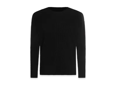 HOMME PLISSE ISSEY MIYAKE Basics Long Sleeve T-Shirt "Black"