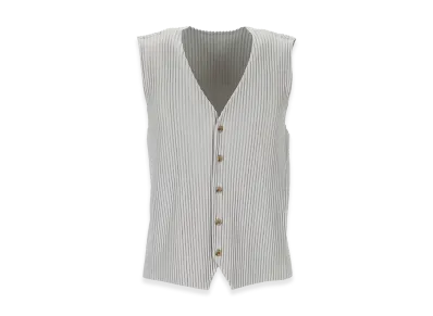 HOMME PLISSE ISSEY MIYAKE Basics Vest "Gray"