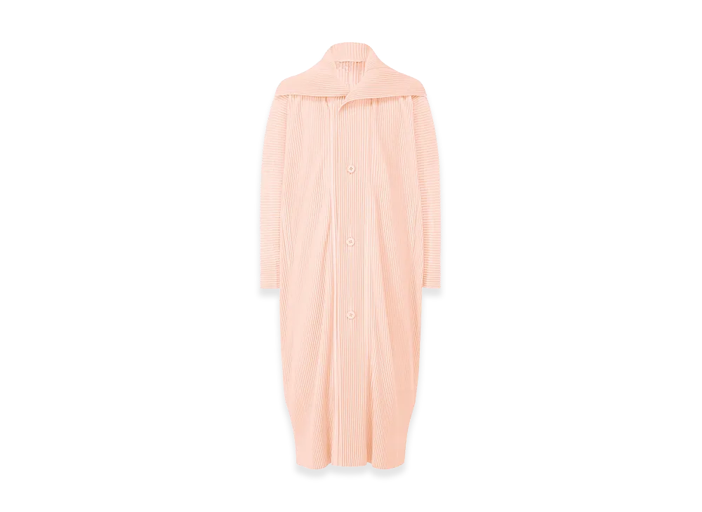 HOMME PLISSE ISSEY MIYAKE Monthly Colors January Long Coat "CT Wall Pale Pink"