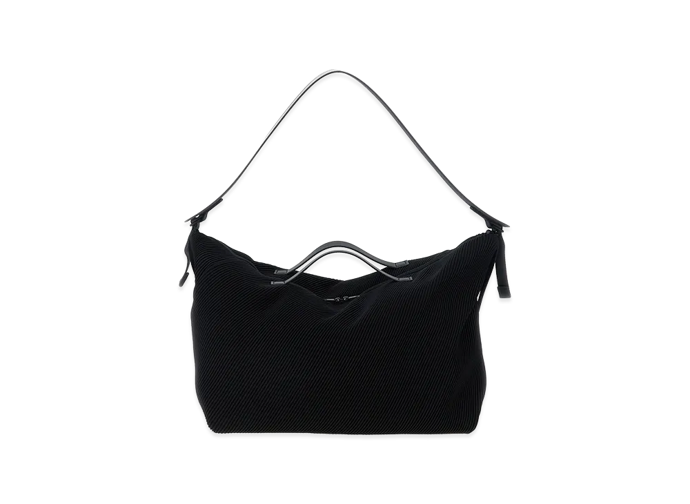 HOMME PLISSE ISSEY MIYAKE Pleats Duffel Bag "Black"