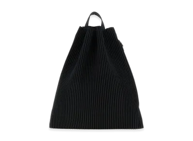 HOMME PLISSE ISSEY MIYAKE Drawstring Pleats Bag "Black"