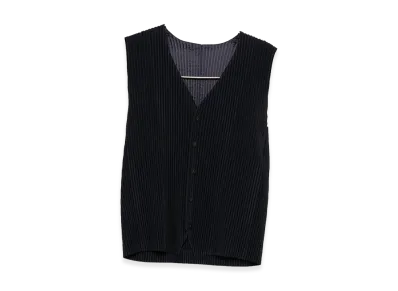 HOMME PLISSE ISSEY MIYAKE Vest "Dark Blue"