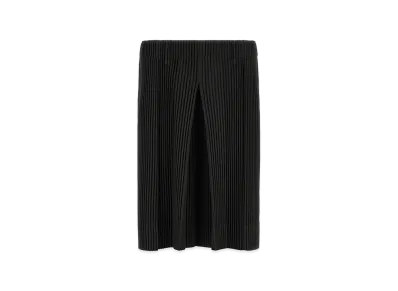 HOMME PLISSE ISSEY MIYAKE Polyester Bermuda Shorts "Black"