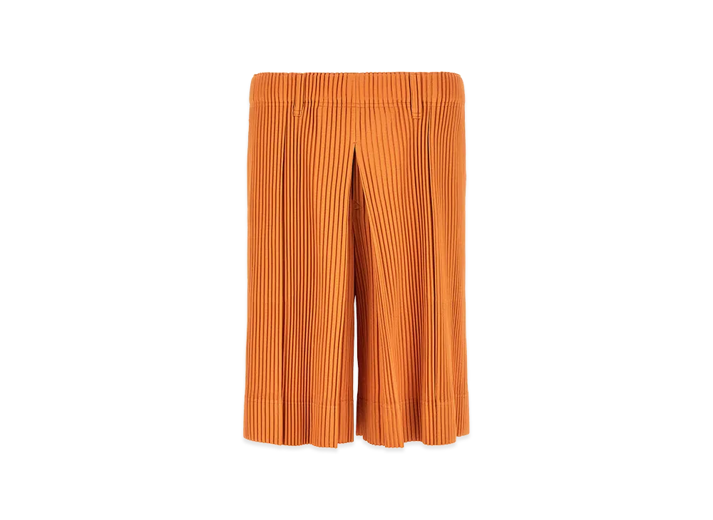 HOMME PLISSE ISSEY MIYAKE tailored Pleats 2 Bermuda Shorts "Orange"