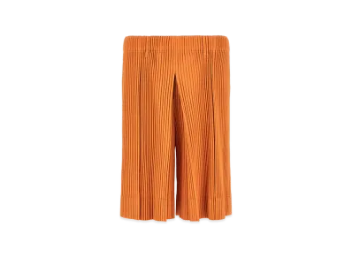 HOMME PLISSE ISSEY MIYAKE tailored Pleats 2 Bermuda Shorts "Orange"