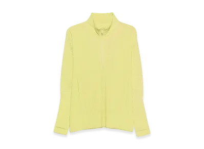 HOMME PLISSE ISSEY MIYAKE Half Zip Pullover "Agave Yellow"