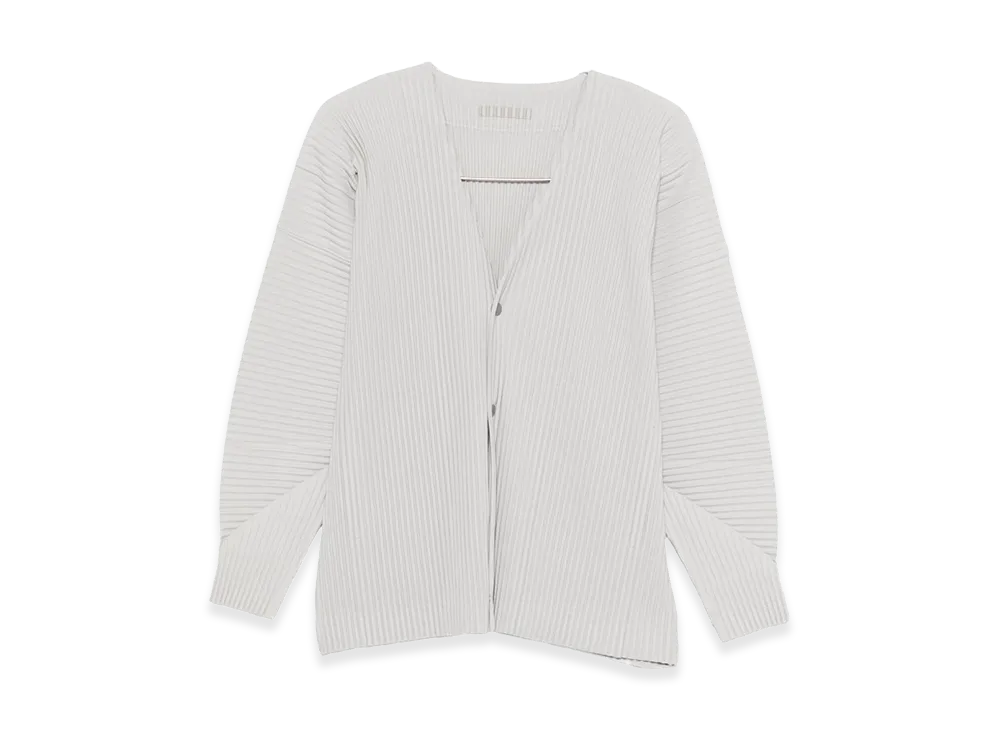 HOMME PLISSE ISSEY MIYAKE Cardigan "Light Gray"