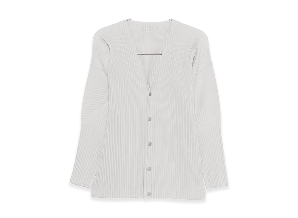 HOMME PLISSE ISSEY MIYAKE Cardigan "Light Gray"