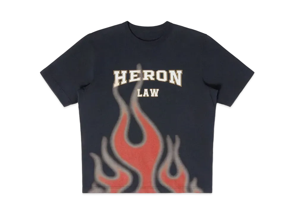 HERON PRESTON Heron Law Flames SS Tee "Black"