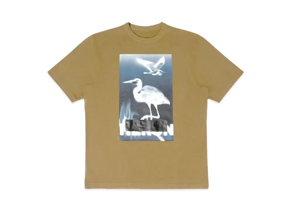 HERON PRESTON Censored Heron SS Tee "Dark Olive"