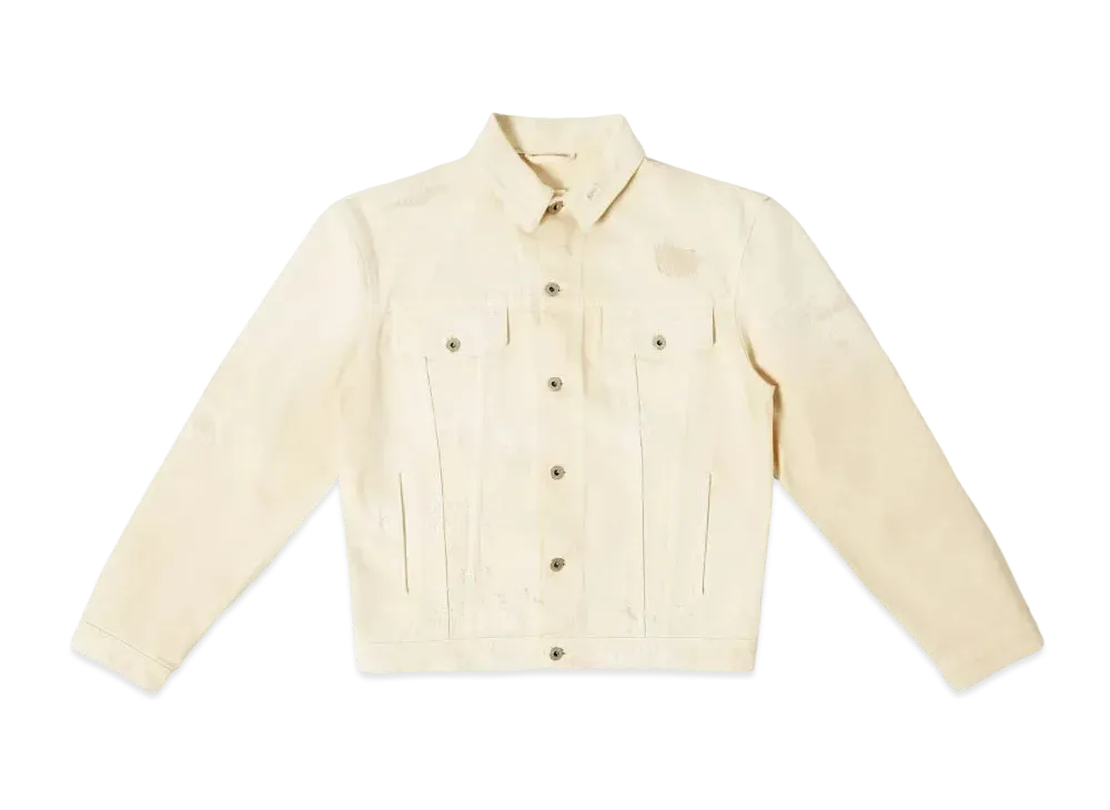 HERON PRESTON Super Distressed Reg Jacket "Ivory"