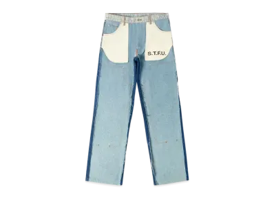 HERON PRESTON Washed Insideout Carpenter "Indigo/Black"