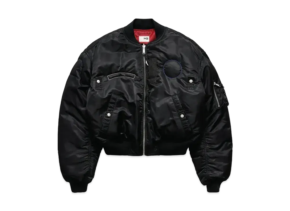 HERON PRESTON x H&M H2 Reversible Flight Jacket "Black/Burgundy"
