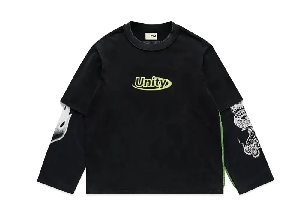 HERON PRESTON x H&M H2 Double Layer T-Shirt "Black"